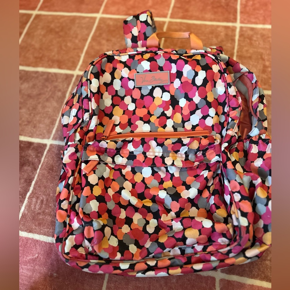 Vera Bradley Colorful Dot Pattern Backpack